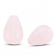 Natural stone beads Quartz drop Light Pink