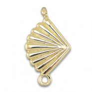 Brass TQ metal connector fan Gold