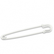 Metal findings ornamental pin White