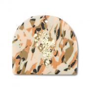 Polymer pendants Brown-Pink-White-Gold