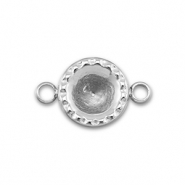 BY31&reg; Stainless steel connector with setting for SS29 chaton Silver