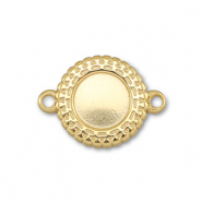 BY31&reg; Stainless steel connector with setting for SS34 flat back Gold