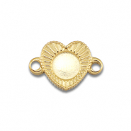 BY31&reg; Stainless steel connector with setting for SS20 flat back Gold