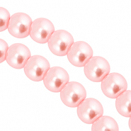 Glass pearls 8mm Pink