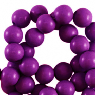4 mm acrylic beads shiny Aubergine Purple