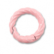 Colourful jewellery findings key chain ring Light Pink