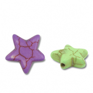 Beads Ceramic star Multicolour