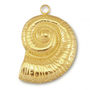Stainless steel charms shell Gold
