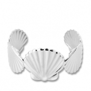 Stainless steel bracelets bangle shell Silver
