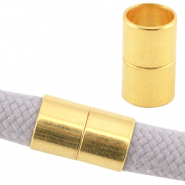 DQ European metal magnetic clasp &Oslash;10mm Gold