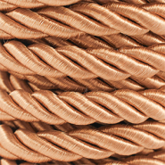 Trendy cord twisted 10mm Camel Brown