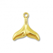 Stainless steel charms tail fin Gold