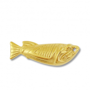 Stainless steel charms fish Gold