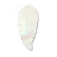 Shell pendants leaf White (natural colour)