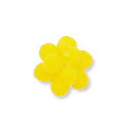 Top Faceted charms flower Yellow
