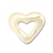 DQ greek ceramic beads heart Off White
