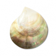 Shell pendants pearl oyster shell White (natural colour)-Light Brown-Dark Brown