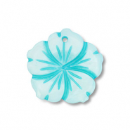 Shell charm flower Light Blue