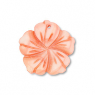 Shell charm flower Peach Pink