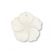 Shell charm flower White