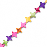 Shell beads star Multicolour