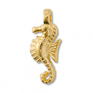 DQ European metal charms seahorse Gold (Nickelfree)