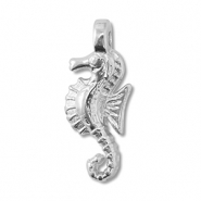 DQ European metal charms seahorse Antique Silver (Nickelfree)