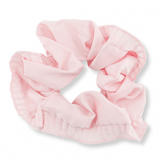 Scrunchie hair tie silky Light Pink