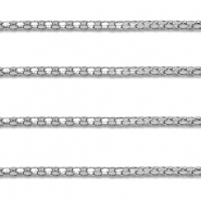 Stainless steel findings belcher chain popcorn Silver