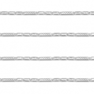 Stainless steel findings belcher chain flat Silver