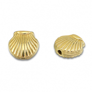 Stainless steel beads shell Gold