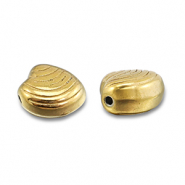 Stainless steel beads shell Gold