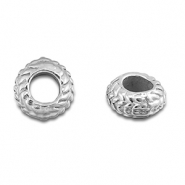 Stainless steel beads spacer 8mm Silver