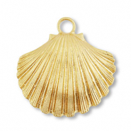 Statement charms shell Gold