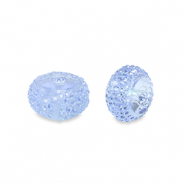 Resin beads rondelle 6mm Blue