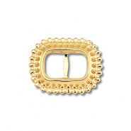 Stainless steel findings connector oval Gold