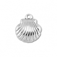 Stainless steel charms shell Silver