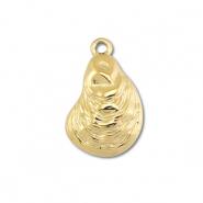 Stainless steel charms shell Gold