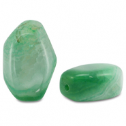 Natural stone beads Chalcedony and Quartz irregular Green