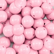 14 mm DQ acrylic beads Light Pink