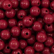 10 mm DQ acrylic beads Wine Red