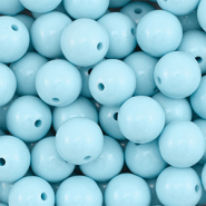 18 mm DQ acrylic beads Pastel Blue