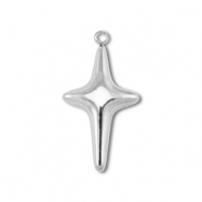 Stainless steel charms cross Silver