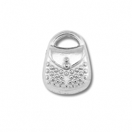 Stainless steel charms handbag Silver