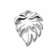 Stainless steel charms leaf Silver