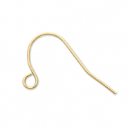 Stainless Steel findings earrings with loop Gold