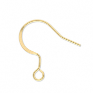 Stainless Steel findings earrings with loop Gold