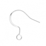 Stainless Steel findings earrings with loop Silver