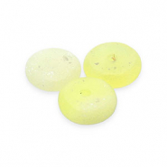 Natural stone beads Serpentine rondelle Yellow