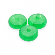 Natural stone beads Quartz rondelle Green